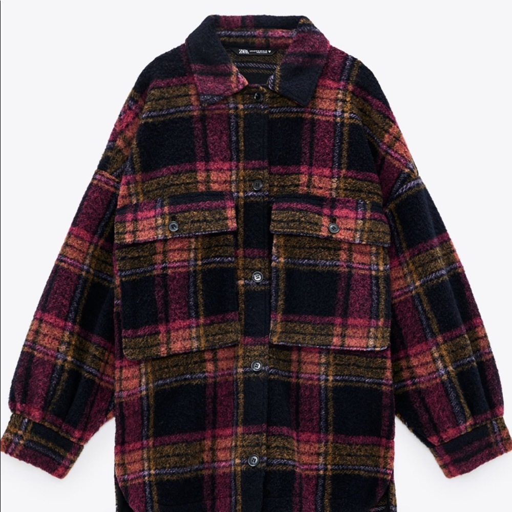 Zara wool blend coat XS/S
